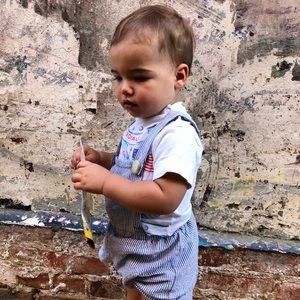 Lil Lemons short overalls